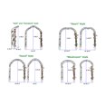 thumbnail image 4 of Holaki Metal Garden Arch,Garden Arbor Trellis Climbing Plants Support Rose Arch Outdoor Arch Outdoor Lawn Backyard Patio Wedding Party Ceremony,Assemble Freely,White,Black, 4 of 21