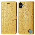 thumbnail image 1 of Funda Cartera FOXDOCK para Nothing CMF Phone 1 , Flip PU con Relieve de Gatos y Perros, Tarjetero y Soporte, 1 of 6