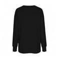 thumbnail image 5 of Soft Long Sleeve Workout Tops for Women Crew Neck Thumb Holes Golf Running Hiking Athletic Oversize Shirts (XL, Black), 5 of 5