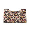 thumbnail image 4 of Lsque rock Skull record artist Printed Long Tissue Box Cover Holder, Facial Paper Organizer Dispenser,Triangle with Bottom Belt, PVC Leather Decorative Organizer, 4 of 9