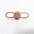 thumbnail image 1 of Cat Dog Rope Toys Cleaning Teeth Grinding Teeth Interest Interactive Wear Resistant Knot Toy Play Entertainment Pet Supplies (TwoWay Pull The Ball), 1 of 7