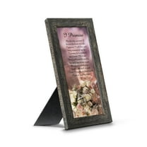 I Promise, Wedding Picture Frame Gift of Vows from Bride to Groom or Groom to Bride, 7415BW