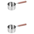 thumbnail image 1 of Toystoory Ollas de aceite Calentador de mantequilla Cacerola de fondo plano de acero inoxidable Freír Multiusos Hogar Camping Salsa de leche Type1 NO1, 1 of 6