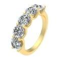 thumbnail image 2 of 1.50ctw Diamond Five Stone Anniversary Band in 14k Yellow Gold, 2 of 4