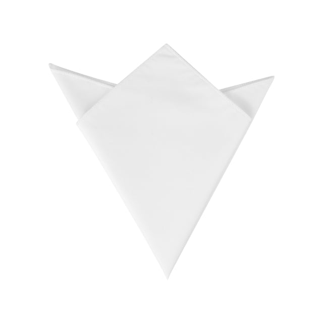 INSPIRE CHIC Men's Pocket Square Cotton Handkerchiefs for Suits Jacket White One Size