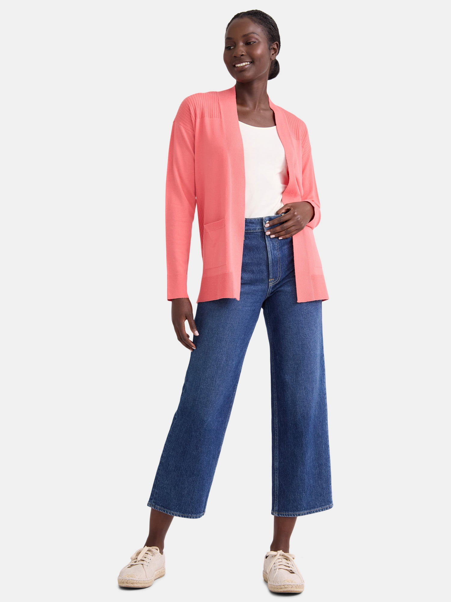 トップス Time is on NEW MIX COLLARED CARDIGAN トップス Time is on NEW MIX COLLARED CARDIGAN トップス Time is on