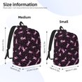 thumbnail image 2 of Balery Breast Cancer Awareness3 Mochila Clásica Impresa Básica para Viaje, Mochila Escolar Resistente al Agua, Mochila de Lona con Correas Ajustables-Small, 2 of 5
