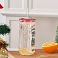 thumbnail image 4 of Candy Can Sipper Glass with Lid 20 OZ Holiday Time, 4 of 6