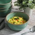 thumbnail image 4 of Gibson Home  Rockabye 4 Piece 6.1 In Melamine Cereal Bowl Set in Green, 4 of 4