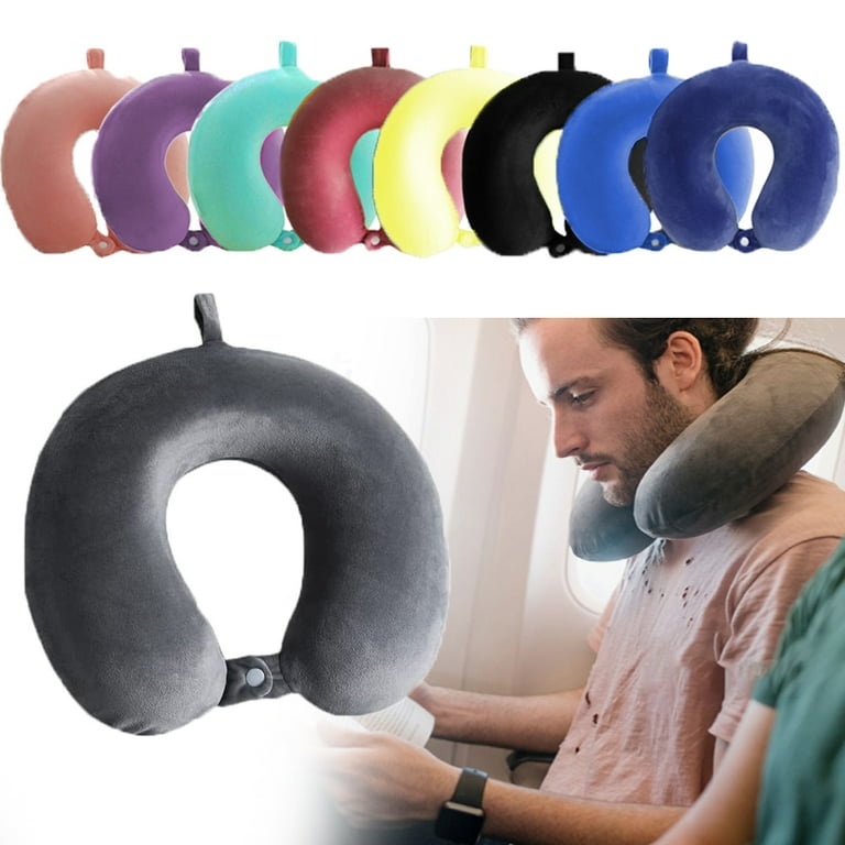 Sunjoy Tech Travel Pillow, U Shaped Neck Pillow, Ultra Soft Comfortable  Cushion for Neck Support, Lightweight Headrest, Machine Washable, Great for  Airplane Chair, Car 