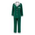 thumbnail image 3 of QTSHPN Matching Family Pajamas for Christmas Long Sleeve Print Dad Kids Cozy Holiday Outfit Festive Nightwear Mom Pajamas Women Set, 3 of 3