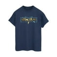 thumbnail image 1 of DC Comics Femmes Shazam Fury des Dieux Logo Doré Coton Petit Ami T-Shirt, 1 of 1