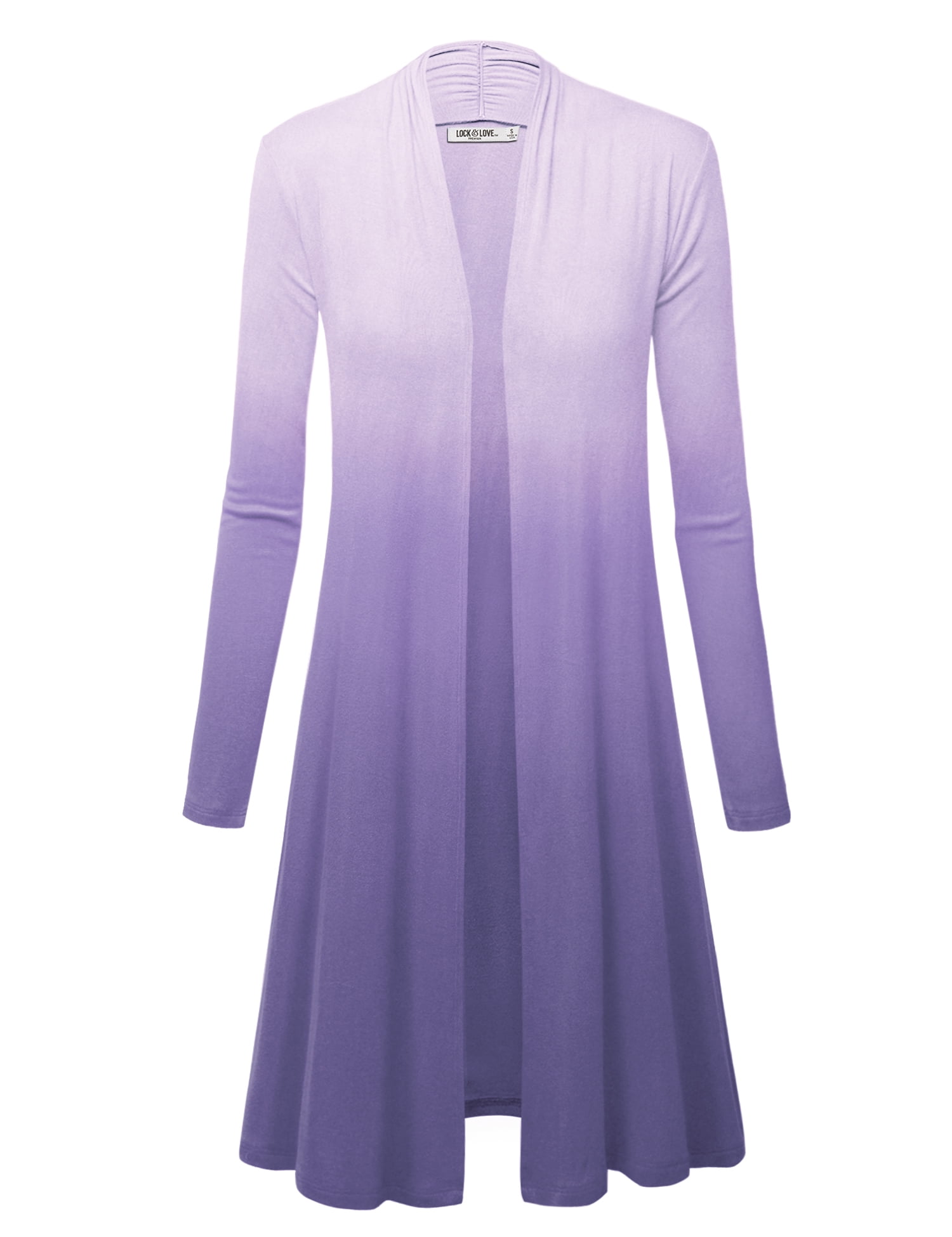 long lilac cardigan