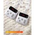 thumbnail image 2 of GARVEE Electric Heated Blanket, California King, 100 x 94 in, Dual Control, 10 Heat Levels, 1-10 Hour Auto Shut-Off, Machine Washable, Beige, 2 of 10