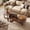 Walnut-Set of 2, variant on Costway Nesting Coffee Table Set of 3 Oval Accent Table & Round Sofa Side Table Natural