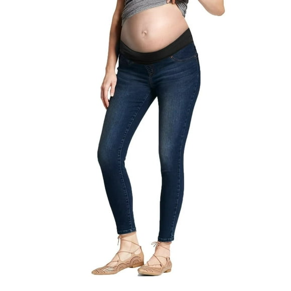 Hybrid & Company Confort Ultime Jeans de Maternité pour Femmes Coupe Ajustée Extensibles PM5486S Bleu Moyen6 Moyen