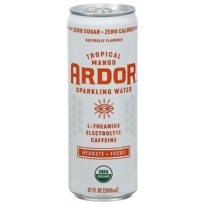 Ardor Organic Enhanced Sparkling Water 12 fl oz (Pack of 12)