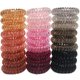 thumbnail image 1 of RN BEAUTY 27 lazos para el cabello en espiral, impermeables, elásticos, sin rastro, soporte para cola de caballo, bandas para el cabello en espiral, accesorios, TPU de colores mezclados, 1,58 pulgadas, 1 of 5