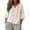 Beige #044, variant on Cotton Linen Shirts for Women Trendy Retro Embroidered 3/4 Sleeve Boho Blouse Dressy Casual Bohemian Tops Loose Tunics, 3XL