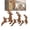 5"-12pcs, variant on 3D Light-Up Wooden Reindeer Christmas Decor (12-Pack), Warm Backlit Peel & Stick Entryway Glow, Handmade Real Wood LED Reindeer Christmas Wall Decor, for Living Room, Bedroom, Fireplace(5"-12pcs)