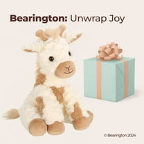 Bearington Lofty Giraffe Stuffed Animal Plush Toy - 11" Soft and Cuddly Plush Giraffe with Floppy Limbs and Furry Body - Jungle Animal Plushie, Nursery Decor for Kids and Toddlers