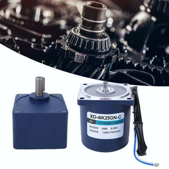 Gear Motor Electric Motor Ac Gear Motor Reducer Motor Gear Reducer Motor 220V AC Geared Motor Single Phase 25W Gear Box Capacitance 50K Reduction Ratio