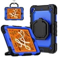 thumbnail image 1 of for iPad Mini 5th/4th Generation Case 7.9 inch 2019/2015, 360 Rotating Shockproof Cover with Stand, Handle, Shoulder Strap, Dark Blue Panel, 1 of 7