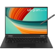LG gram 14 2in1 Lightweight Laptop, Intel 13th Gen Core i7 Evo Platform, Windows 11 Home, 32GB RAM, 1TB SSD, Black