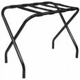 thumbnail image 2 of Pilaster Designs Black Metal Foldable Luggage Rack Stand With Nylon Belt, 2 of 6