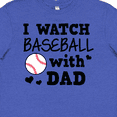 thumbnail image 4 of Inktastic I Watch Baseball with My Dad Youth T-Shirt, 4 of 5