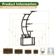 thumbnail image 2 of Aukfa 9-Tier Plant Stand with Full Spectrum Grow Lights & Timer, 63" Heavy Duty Tall Indoor Metal Plant Shelf, 2-Pack, Rustic Brown, 2 of 8