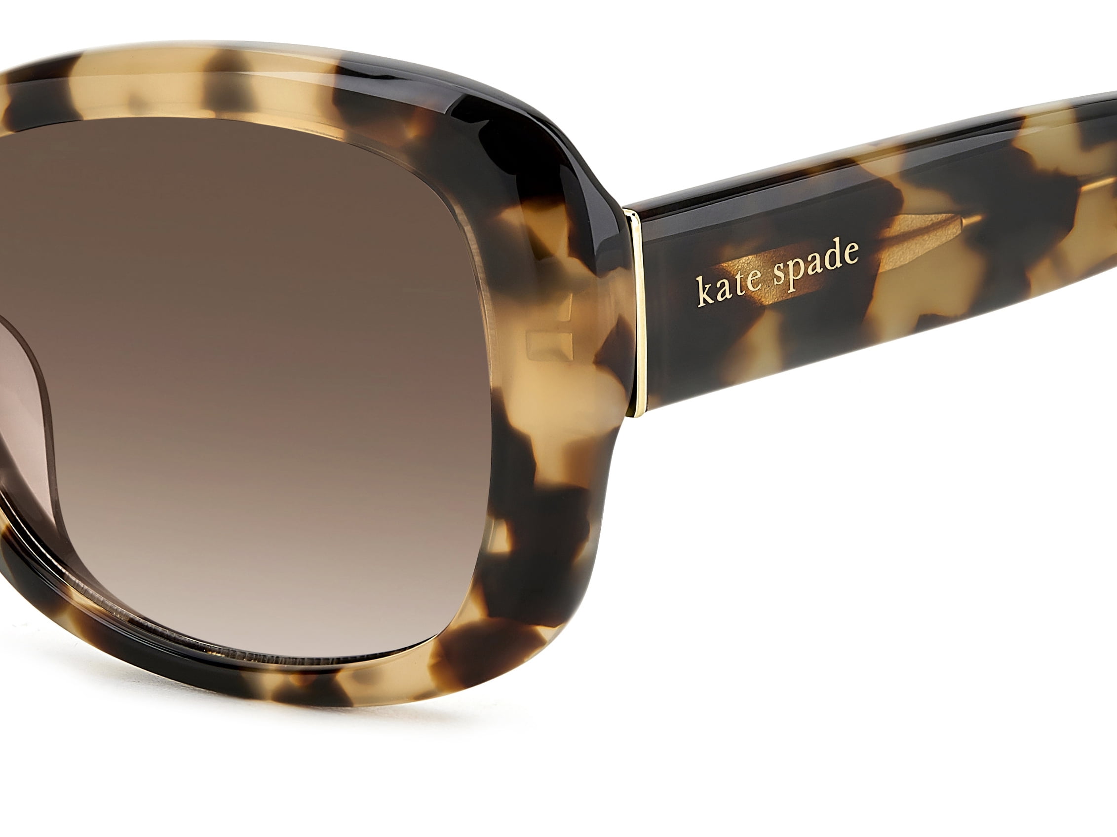 Kate Spade Women's Elowen/G/S/US Sunglasses w/ Case, Havana Pattern Beige