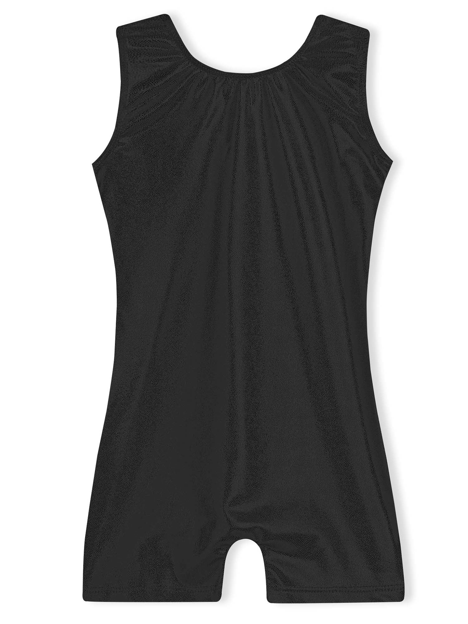Domusgo Gymnatisic Leotard Girls Size 78 Years Old Black OnePiece