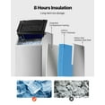 thumbnail image 3 of VEVOR Contenedor de Almacenamiento para Máquina de Hielo Capacidad de 136 kg Contenedor de Hielo de Acero Inoxidable con Filtro y Patas de Goma Antideslizantes para Restaurantes, Hoteles, Bares, 3 of 9