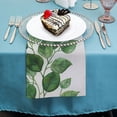 thumbnail image 4 of Green Leaves Cloth Napkin Reusable for Hotel Home Banquet Atmosphere Embellishment Polyester Gift, 4 of 7
