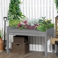 thumbnail image 2 of 48.25"x22.25" Gray Elevated Planter with Nonwoven Barrier / Prevents Soil Erosion, 2 of 2