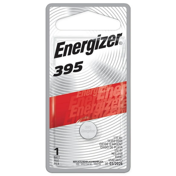 Energizer 395 Silver Oxide Button Battery, 1 Pack, Silver Oxide Button Battery 1