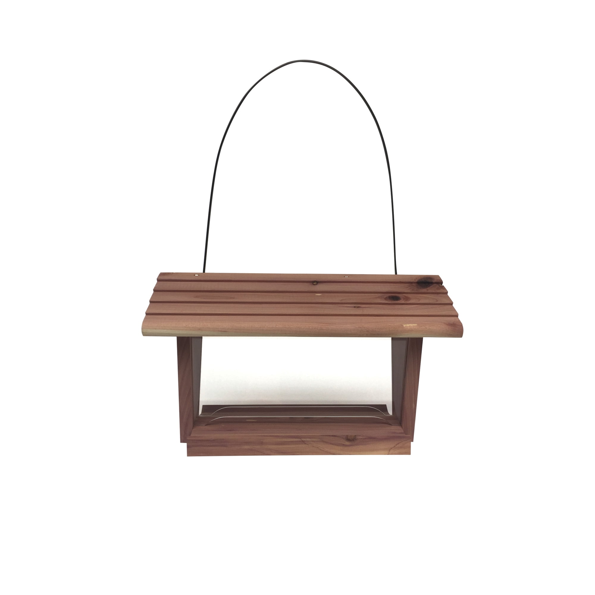 Pennington Red Cedar Natures Friend Hopper Bird Feeder, 3 lb Capacity