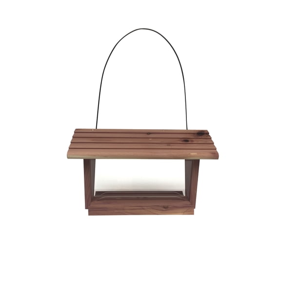 Pennington Red Cedar Natures Friend Hopper Bird Feeder, 3 lb Capacity