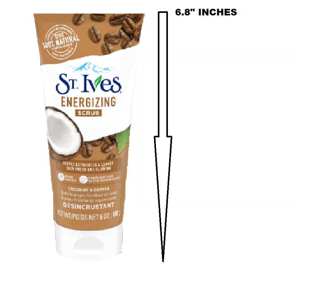 St. Ives Energizing Scrub, Net.Wt 6 oz (Coconut & Coffee) x 2pcs