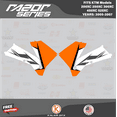 thumbnail image 3 of Kalair GFX Graphics Kit for KTM 200XC 250XC 300XC 450XC 525XC (2005-2007) Razor Series, 3 of 5