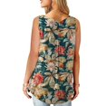 thumbnail image 3 of Playeras,Blusas y Tops,Ropa para Mujer Las mujeres camisetas sin mangas Camiseta de tirantes transpirable sin mangas con cuello redondo para mujer (Khaki, L), 3 of 6