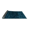 thumbnail image 2 of Ahgly Company Indoor Round Abstract Light Blue Modern Area Rugs, 7' Round, 2 of 4