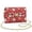Christmas Santa Claus, variant on Leopard Print Women Leather Crossbody Bag Vintage Minimalist Soft Quilted Leather Crossbody Bags for Women with Chain Strap Craftsmanship Practical for Daily Life