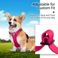 thumbnail image 6 of PoyPet Dog Harness Adjustable Soft Breathable Mesh Pet Harness No Pull Choke-Free, Fuchsia S, 6 of 8