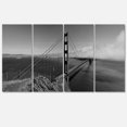 thumbnail image 2 of Pont Golden Gate en Panorama Gris - Impression sur Toile de Pont Maritime, 2 of 3