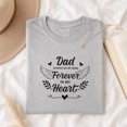 thumbnail image 3 of Jollimate Dad Always On My Mind Forever In My Heart Graphic T-Shirt, Memorial Tribute Women's Shirt, 3 of 6