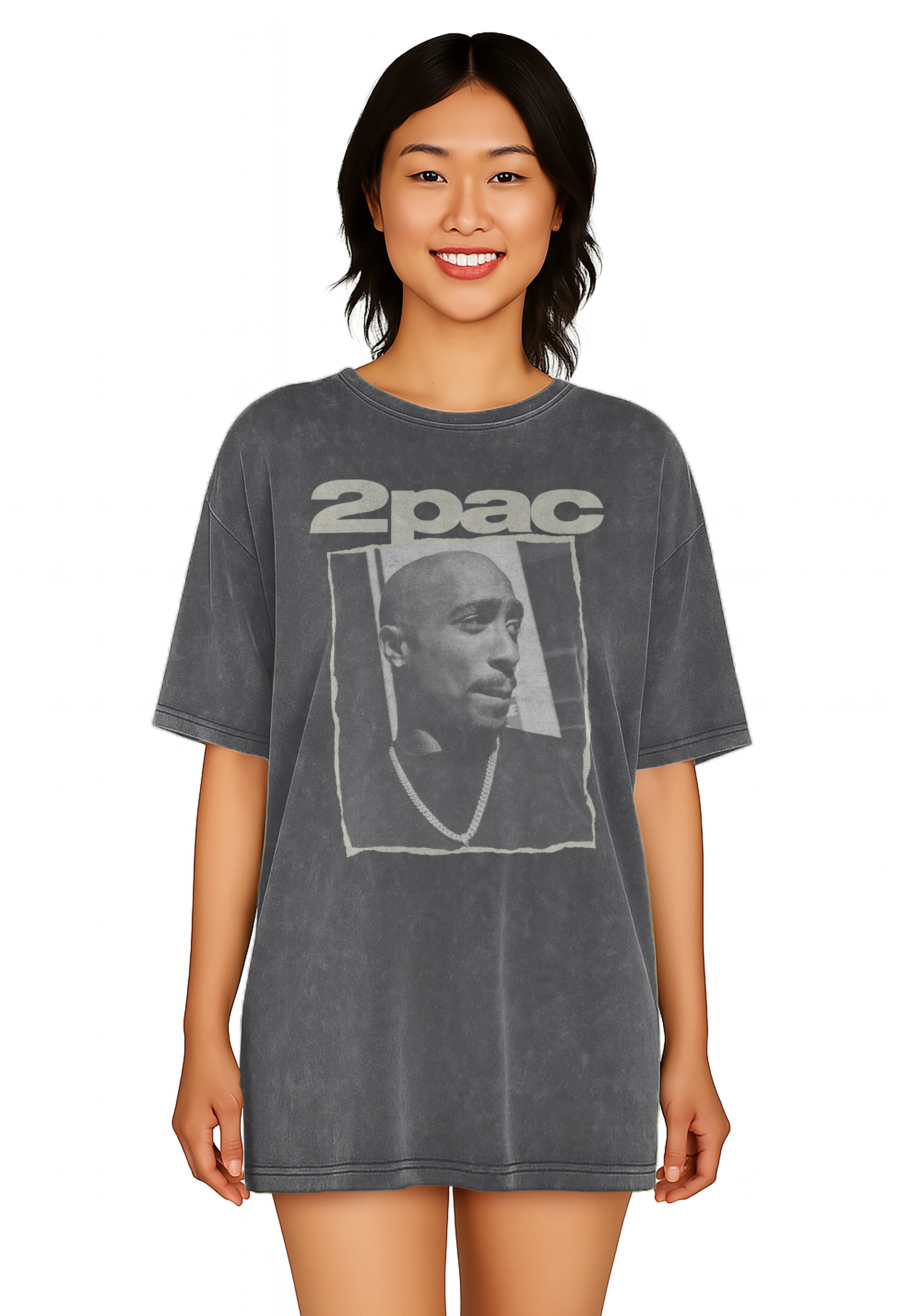 Tupac Women's Oversized Sleep Shirt, Sizes XS-3X
