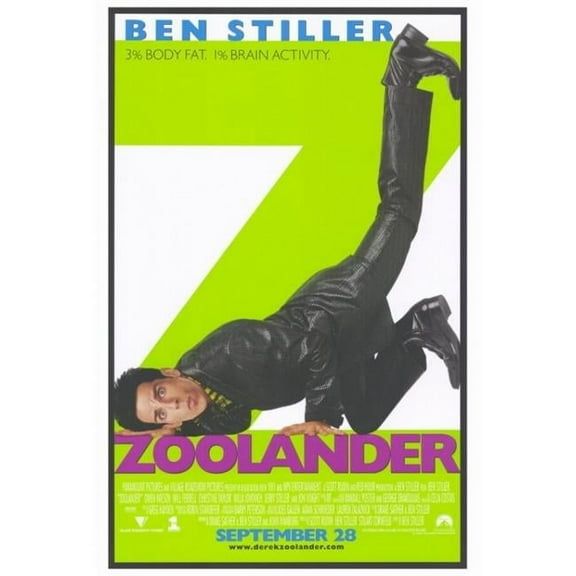 Pop Culture Graphics MOVIF4398 Zoolander Movie Poster Print, 27 x 40