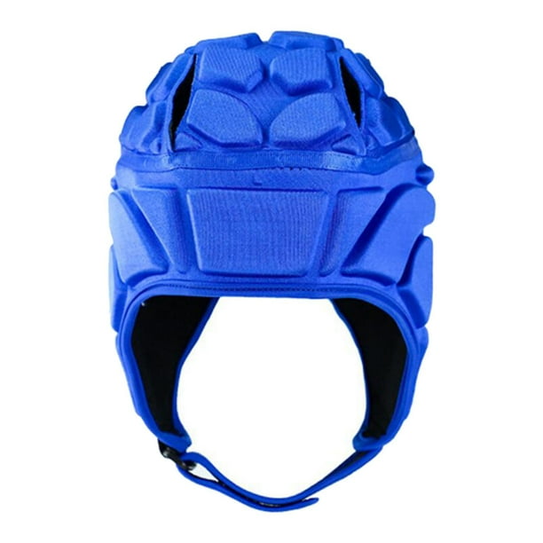 Casco de rugby ligero, ajustable, acolchado, de compresión, para scrum XL azul